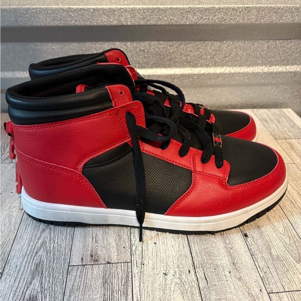 FUBU Red and Black High-Top Sneakers